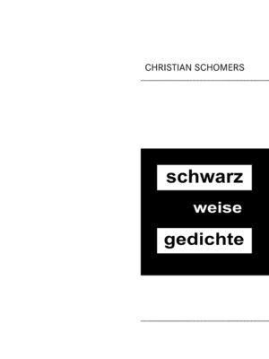 cover image of schwarz weise gedichte